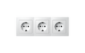 Steckdosen Set Premium Beginner 3S Profi 4-teilig, weiß, Steckanschluss
