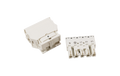 Stecker mit Zugentlastungsgehäuse WAGO, 5-polig, 4mm², weiß