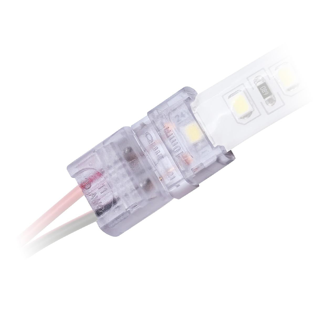 Streifenanschlusskabel 2 Pin für einfarbige LED-Streifen 10mm IP65