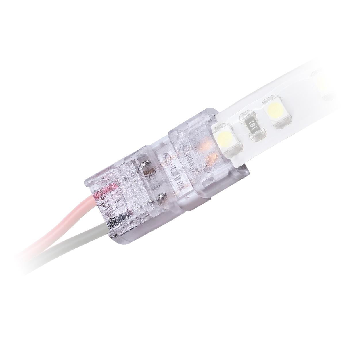 Streifenverbinder 8mm 2Pin für einfarbige LED-Streifen IP65 DC24V/5A
