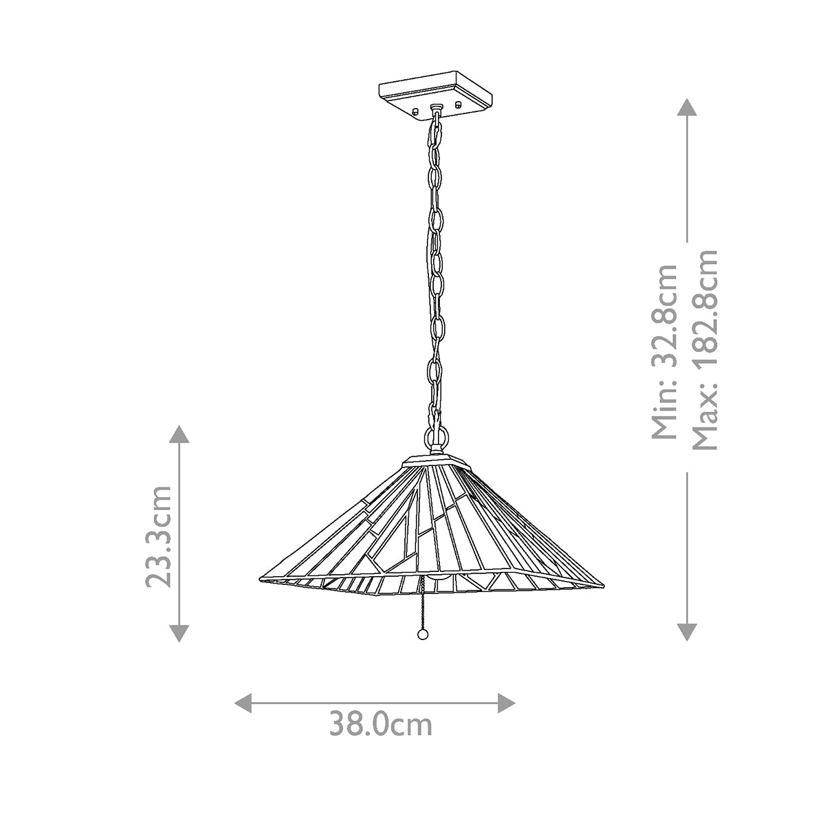 Pendelleuchte Alderley (bronzefarben) 1x - Elstead Lighting