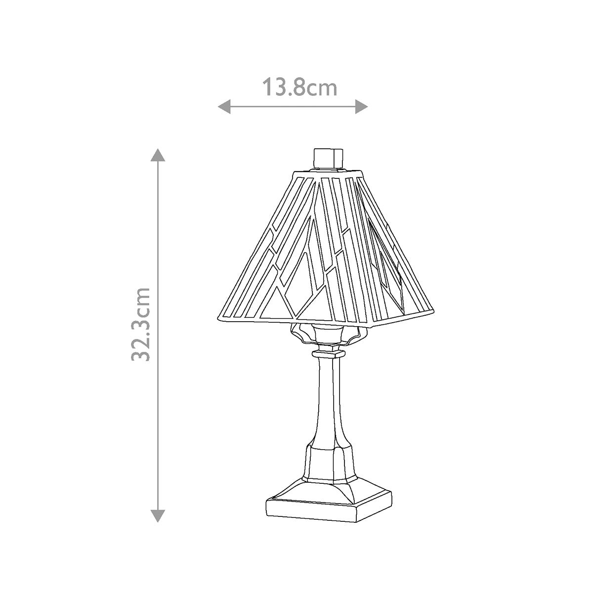 Tischleuchte Alderley (Red) 1x - Elstead Lighting