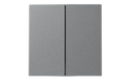 Taster Shallow 2-fach, 250V~10A, UP, Steckanschluss, anthrazit