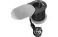 Tisch-Einbausteckdose 1x2P+E, 1x USB A+C PD20W, silber-schwarz