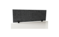 Trennwand-Set imstande, 1x Akustik-Trennwand 120x40cm, 1x Clip, schwarz,2er-Pack