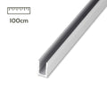U-Profil 100cm für Neon LED Strip 6x12mm Aluminium-Profil