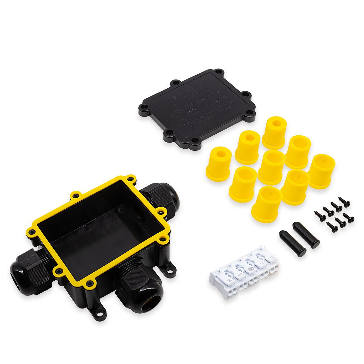 Verbindungsbox T 3-fach 5-polig IP68 wasserdicht 24A 450V