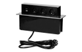 Versenkbare Tischsteckdose, 3x Schuko, 2xUSB (Typ A+C), inkl. 2m Kabel