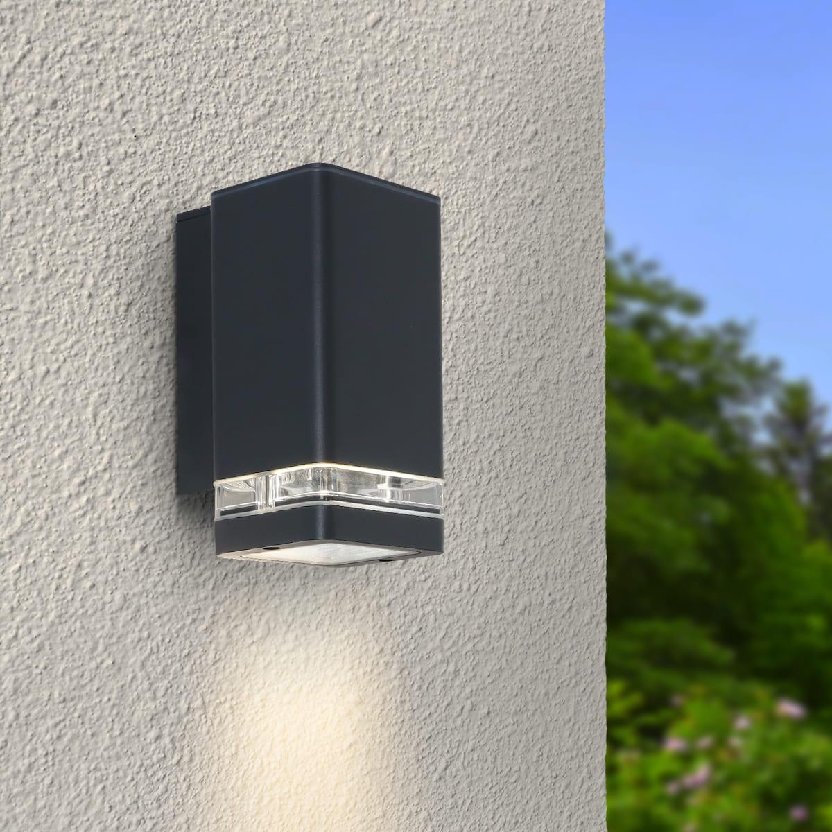 Wandlampe Edge Down GU10 anthrazit RAL 7016