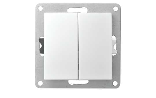 Wechselschalter Premium 2-fach, 250V~/10A, UP, weiß