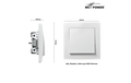 Wechselschalter Premium, 250V~/10A, UP, Steckanschluss, weiß