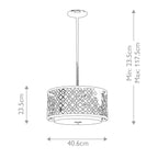 Pendelleuchte Ziggy (silberfarben) 2x - Elstead Lighting
