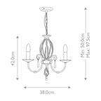 Pendelleuchte Aegean (messingfarben) 3x - Elstead Lighting