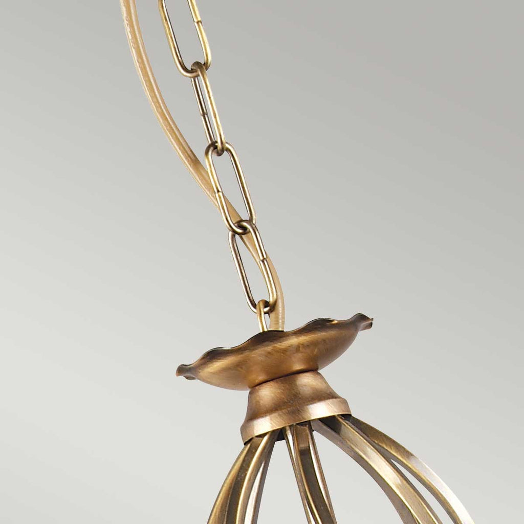 Pendelleuchte Aegean (messingfarben) 3x - Elstead Lighting