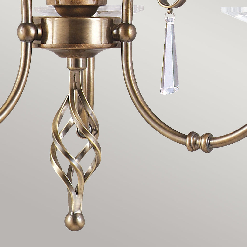 Pendelleuchte Aegean (messingfarben) 3x - Elstead Lighting