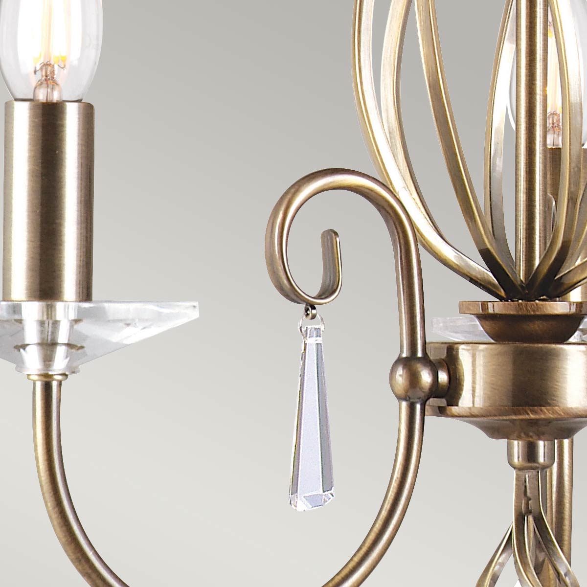 Pendelleuchte Aegean (messingfarben) 3x - Elstead Lighting