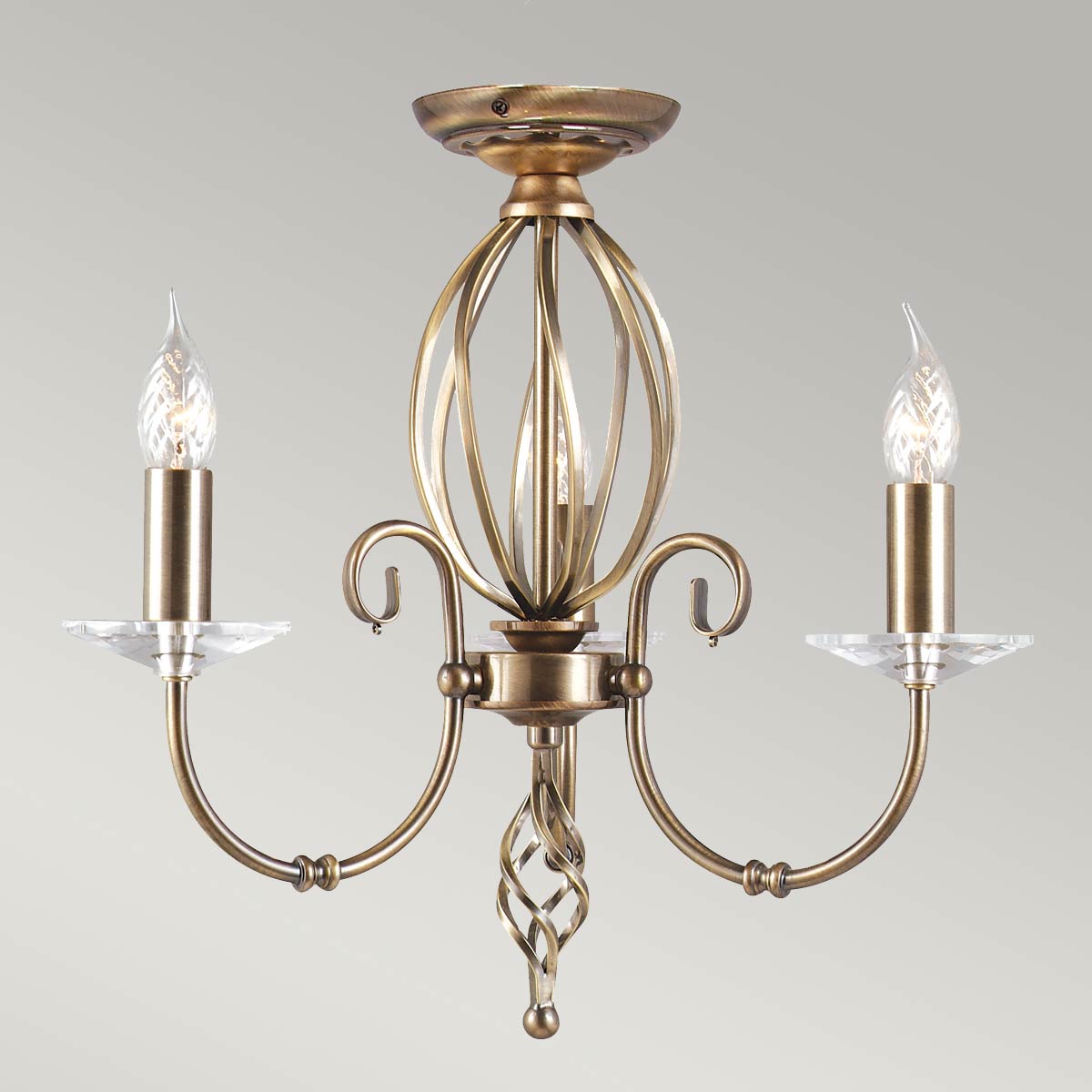 Pendelleuchte Aegean (messingfarben) 3x - Elstead Lighting