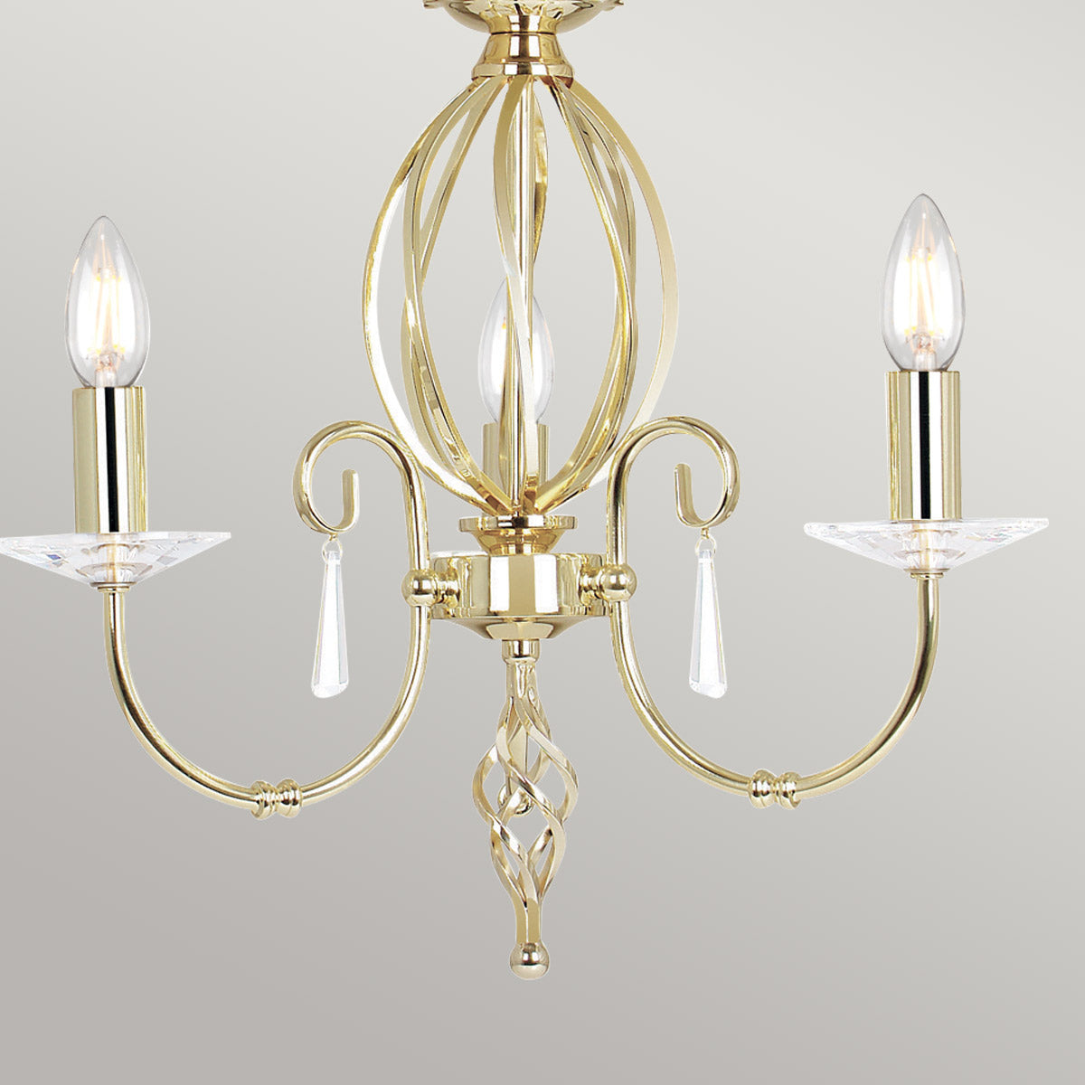 Pendelleuchte Aegean (messingfarben) 3x - Elstead Lighting