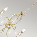 Pendelleuchte Aegean (messingfarben) 3x - Elstead Lighting