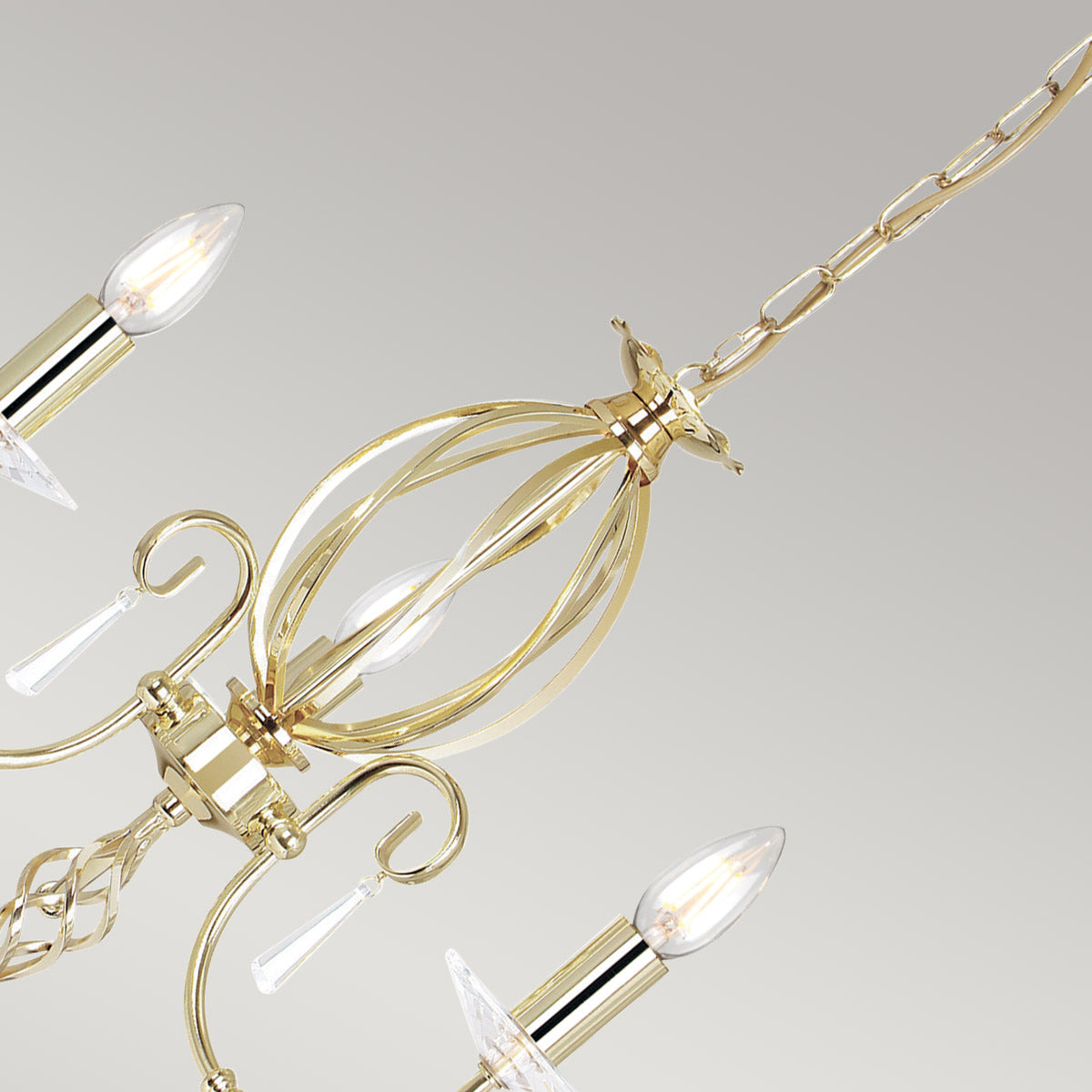Pendelleuchte Aegean (messingfarben) 3x - Elstead Lighting