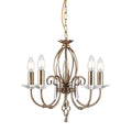 Pendelleuchte Aegean (messingfarben) 5x - Elstead Lighting