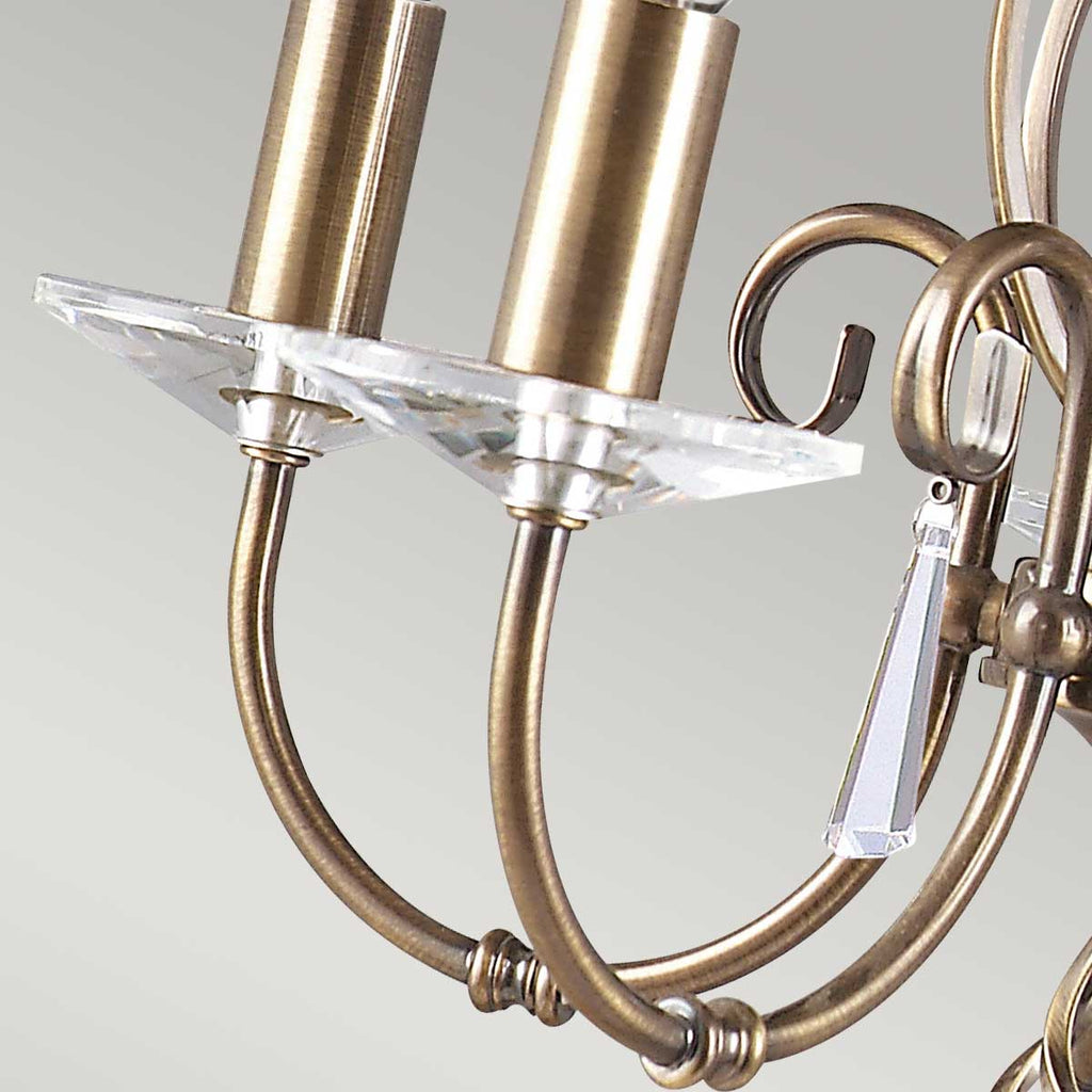 Pendelleuchte Aegean (messingfarben) 5x - Elstead Lighting