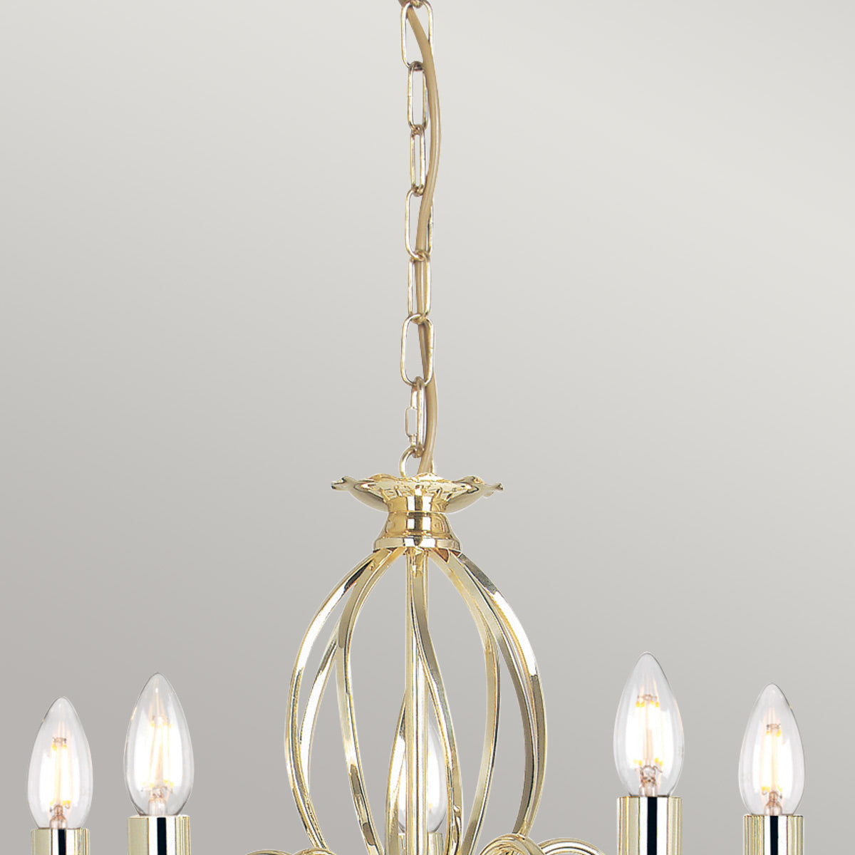 Pendelleuchte Aegean (messingfarben) 5x - Elstead Lighting