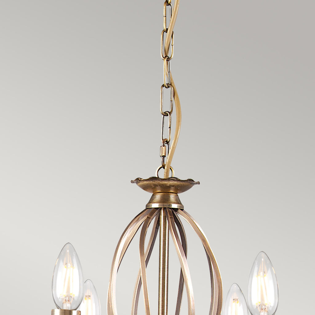 Pendelleuchte Aegean (messingfarben) 8x - Elstead Lighting