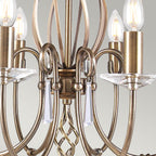 Pendelleuchte Aegean (messingfarben) 8x - Elstead Lighting