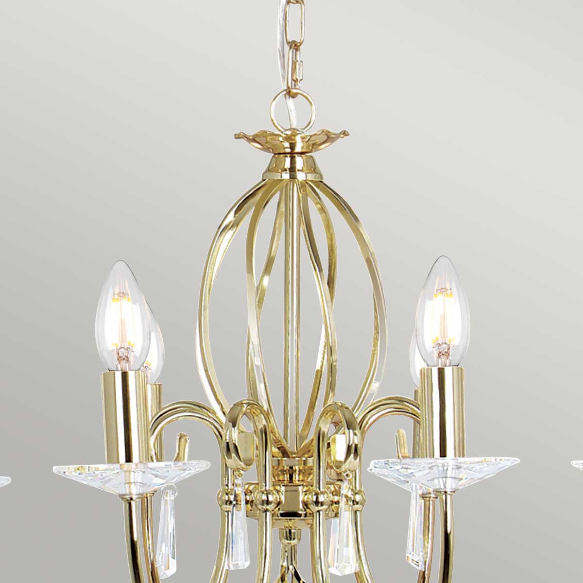 Pendelleuchte Aegean (messingfarben) 8x - Elstead Lighting