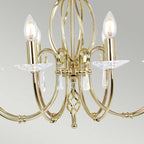 Pendelleuchte Aegean (messingfarben) 8x - Elstead Lighting