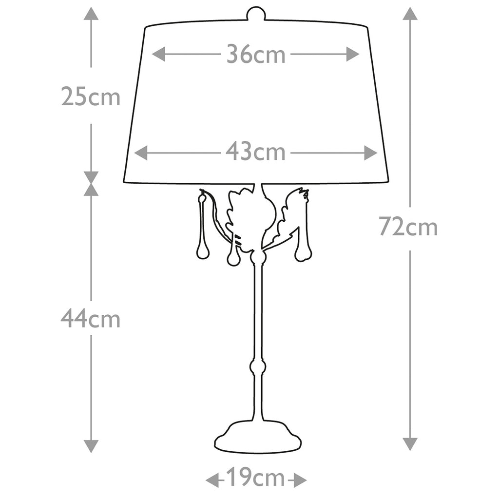 Tischleuchte Amarilli (messingfarben) 1x - Elstead Lighting