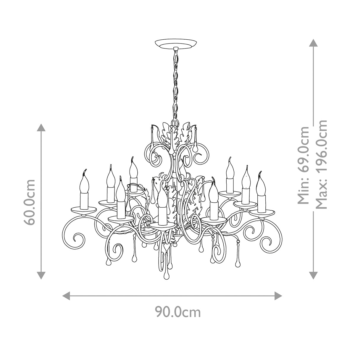 Pendelleuchte Amarilli (schwarz) 10x - Elstead Lighting
