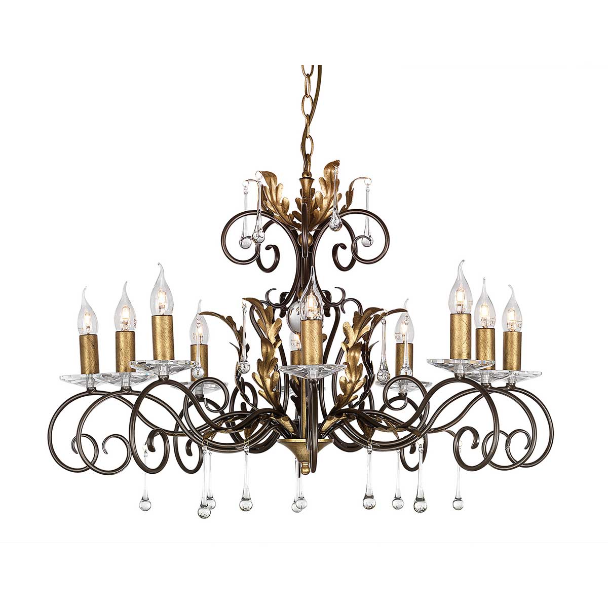 Pendelleuchte Amarilli (bronzefarben) 10x - Elstead Lighting