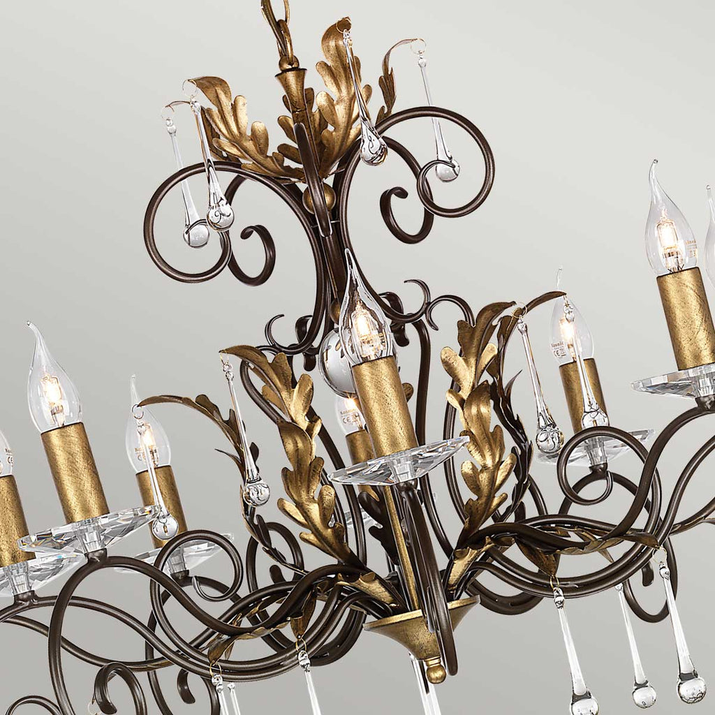 Pendelleuchte Amarilli (bronzefarben) 10x - Elstead Lighting