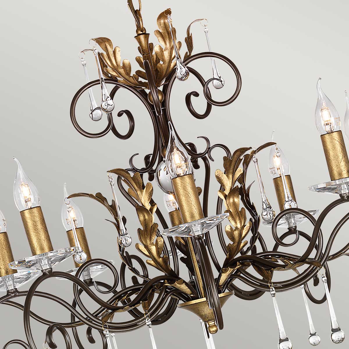 Pendelleuchte Amarilli (bronzefarben) 10x - Elstead Lighting