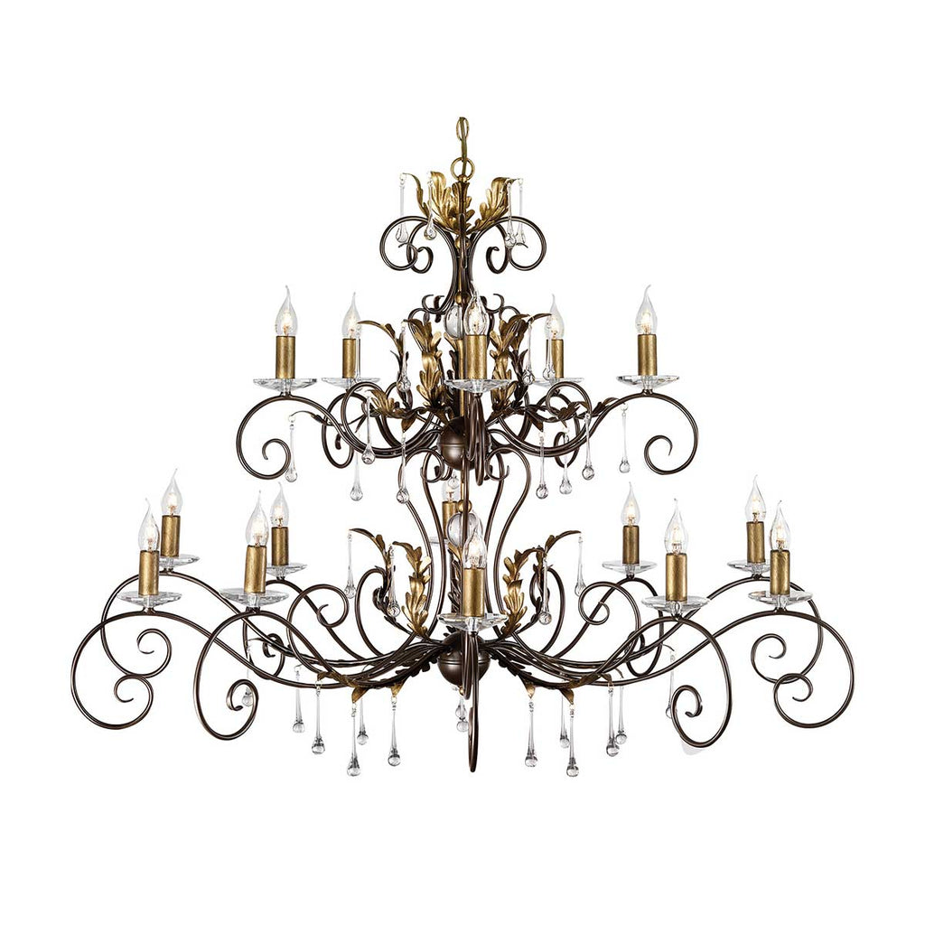 Pendelleuchte Amarilli (bronzefarben) 15x - Elstead Lighting