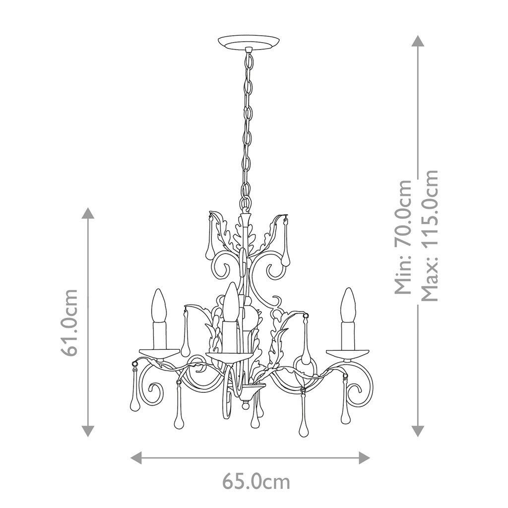 Pendelleuchte Amarilli (bronzefarben) 3x - Elstead Lighting