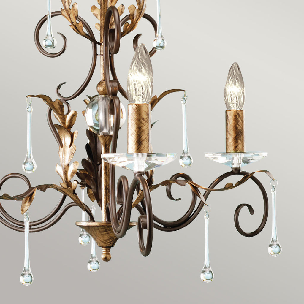 Pendelleuchte Amarilli (bronzefarben) 3x - Elstead Lighting