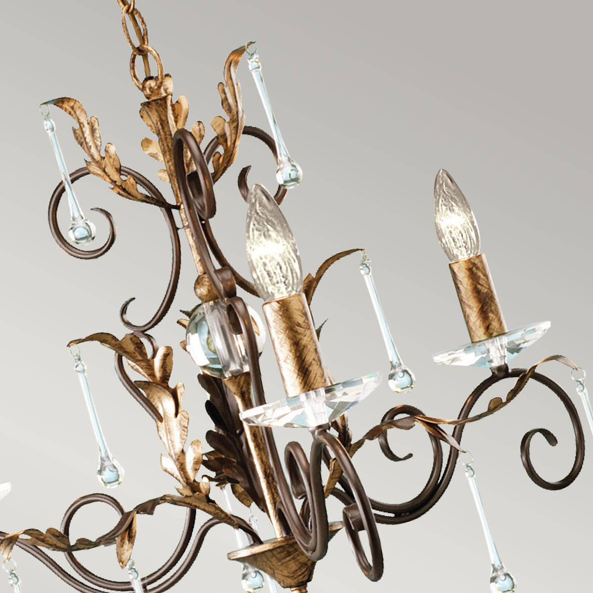 Pendelleuchte Amarilli (bronzefarben) 3x - Elstead Lighting