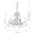 Pendelleuchte Amarilli (schwarz) 5x - Elstead Lighting