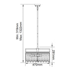 Pendelleuchte Aries (Nickel) 4x - Elstead Lighting