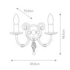 Wandleuchte Artisan (schwarz) 2x - Elstead Lighting