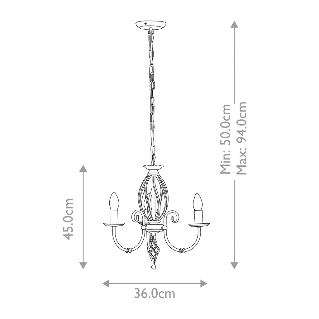 Pendelleuchte Artisan (schwarz) 3x - Elstead Lighting