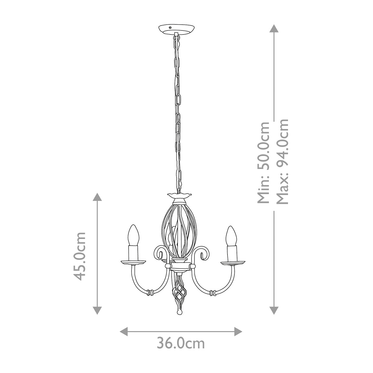 Pendelleuchte Artisan (schwarz) 3x - Elstead Lighting