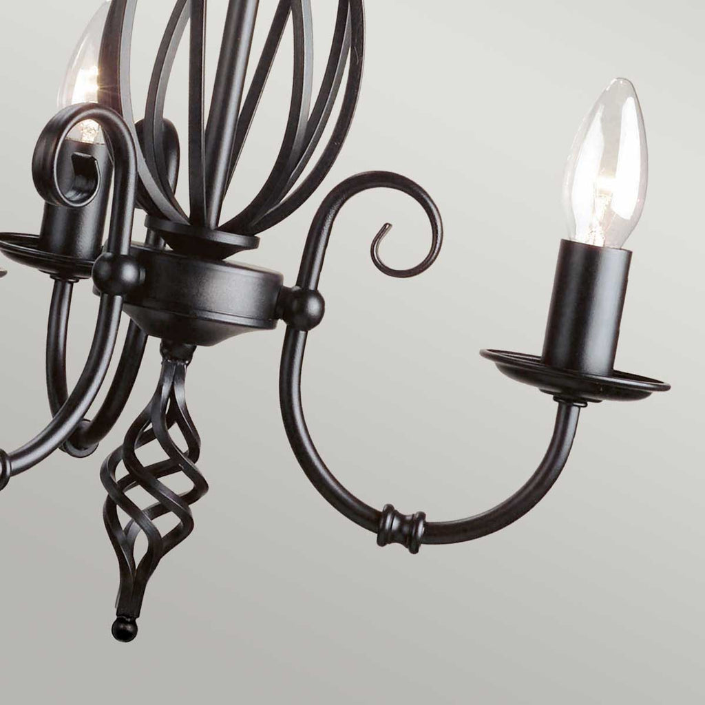 Pendelleuchte Artisan (schwarz) 3x - Elstead Lighting