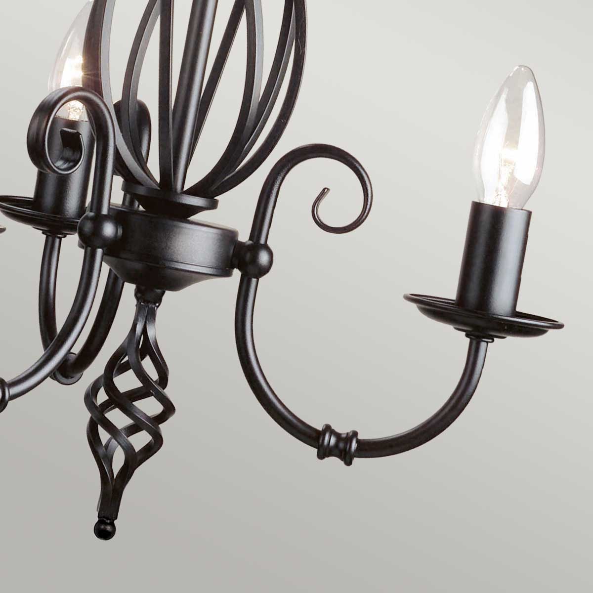 Pendelleuchte Artisan (schwarz) 3x - Elstead Lighting
