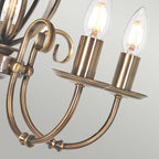 Pendelleuchte Artisan (messingfarben) 5x - Elstead Lighting