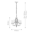 Pendelleuchte Artisan (schwarz) 5x - Elstead Lighting