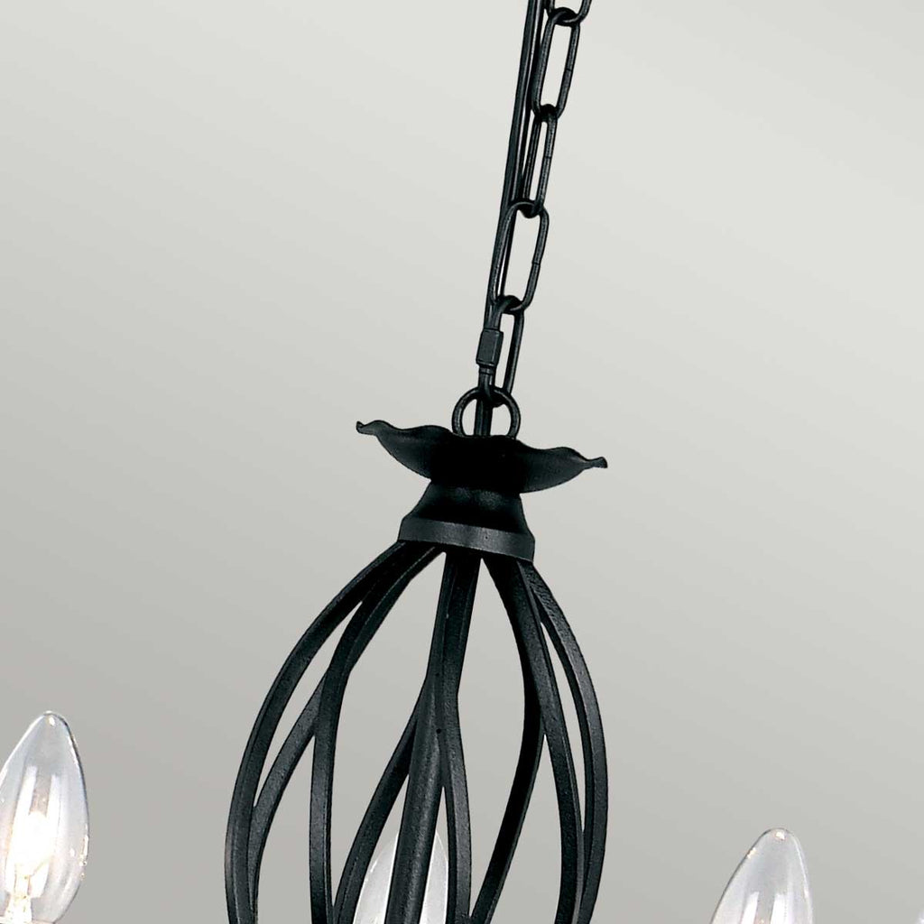 Pendelleuchte Artisan (schwarz) 5x - Elstead Lighting